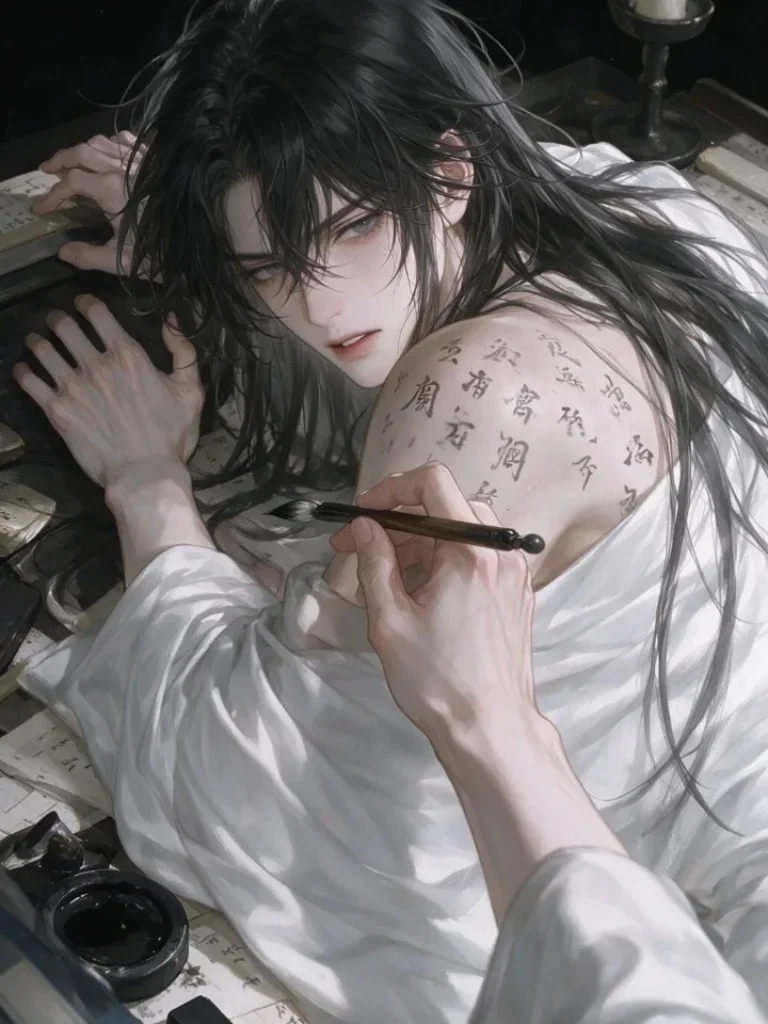 The Crown Prince used it as a calligraphy.