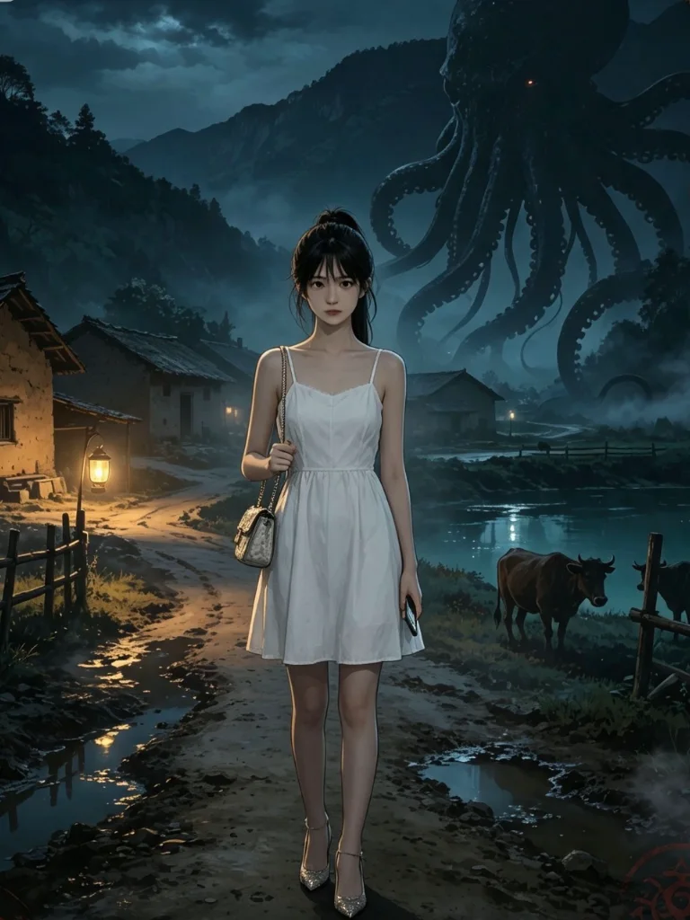 Entering a strange village by mistake
